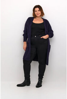 Kaffe Kcvilda long cardigan Paars - 3XL - 4XL