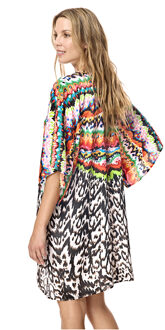 Kaftan met V-hals voor dames W231195 Veelkleurig