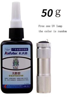 Kafuter Sterke Power Uv Light + Kafuter 50Ml Uv Uv-uithardende Lijm K-300 Transparant Kristal Glas lijm 50G