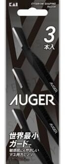 Kai AUGER Eyebrow Shaping Razor 3 pcs