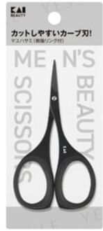 Kai Men's Beauty Scissors For Eyebrow Titanium Black 1 pc