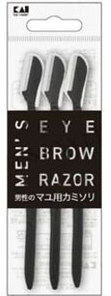 Kai Men's Eyebrow Razor 3 pcs