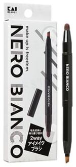 Kai NERO BIANCO 2 Way Eye Makeup Brush 1 pc