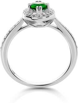 'Kaia' Damesring van 925 Sterling Zilver - Zilver ZR-7477/EM - L