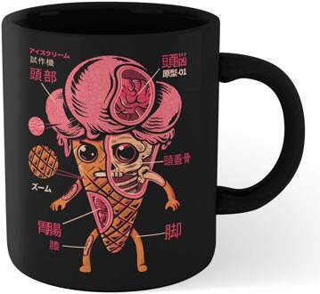 Kaiju Ice Cream Mug - Black Zwart