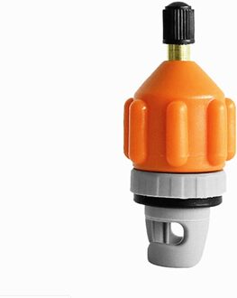 Kajak Opblaasbare Pomp Adapter Roeiboot Air Valve Adapter Nylon Voor Sup Board Kajak Onderdelen Accessoires oranje
