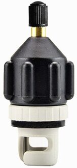 Kajak Opblaasbare Pomp Adapter Roeiboot Air Valve Adapter Nylon Voor Sup Board Kajak Onderdelen Accessoires zwart