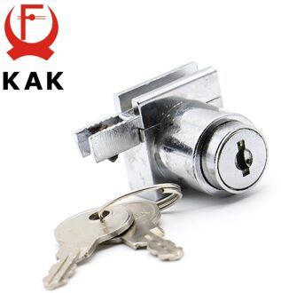 KAK 308 H Glas Lock Zinklegering Showcase Sliding Glass Kast Deursloten Meubels Hardware Voor 5-8mm gehard Glas