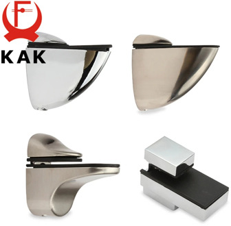 KAK Zinc Alloy Adjustable Glass Clamps Glass Plated Brackets Chrome Alloy Shelf Holder Support Clamp Holder For Glass Shelves