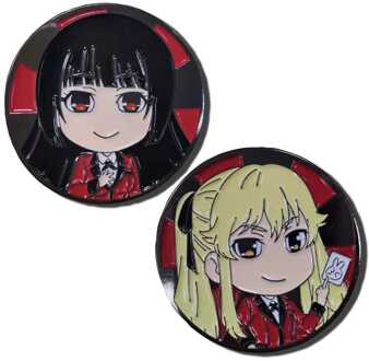 Kakegurui metal Pin Badge Yumeko & Mary