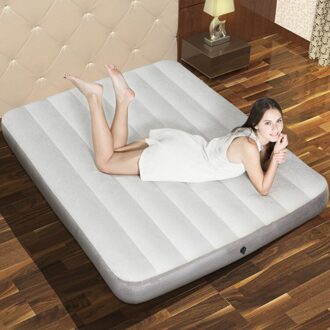 Kaki Pull Huishoudelijke Handig Opblaasbaar Bed Opklapbed Outdoor Reizen Opblaasbaar Matras Tent Matras 152x203x25cm