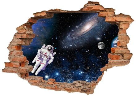 Kakuder Muursticker Landschap Ocean Blue Sky 3D Effect Landschap Schilderij Venster Gat Muursticker Decals Decor Sticker #2