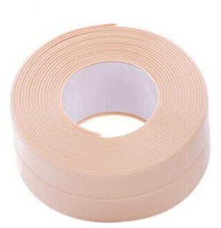 Kalefateren Strip Kit Tape Voor Bad Zelfklevende Afdichtingstape Voor Keuken Aanrecht Badkamer Douche Toilet Wastafel Muur Hoek geel
