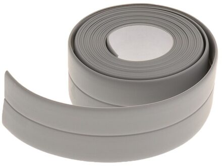 Kalefateren Strip Kit Tape Voor Bad Zelfklevende Afdichtingstape Voor Keuken Aanrecht Badkamer Douche Toilet Wastafel Muur Hoek grijs