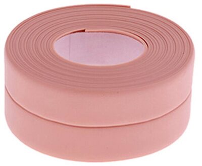 Kalefateren Strip Kit Tape Voor Bad Zelfklevende Afdichtingstape Voor Keuken Aanrecht Badkamer Douche Toilet Wastafel Muur Hoek roze