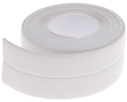 Kalefateren Strip Kit Tape Voor Bad Zelfklevende Afdichtingstape Voor Keuken Aanrecht Badkamer Douche Toilet Wastafel Muur Hoek wit