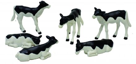 Kalf Zwartbont 6 Stuk 1:32