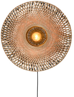 Kalimantan Wandlamp L Bruin, Zwart