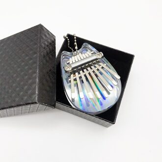 Kalimba 17 Toetsen, Transparant Acryl Duim Piano Starter Vinger Piano Met Kalimba Case Tune Hamer Studie Boekje Stickers 7 key kat