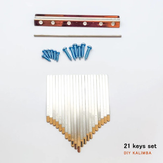 Kalimba 21 Keys Tines Set Piano Foot Bridge. Shrapnel Piece Kit For Kalimba Diy Replacement Parts Musical Instrument Accessories