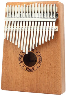 Kalimba Thumb Piano 17 Keys Mahogany Wooden Finger Percussion for Music Lover Beginners Children