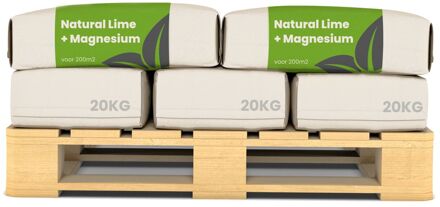 Kalk Korrel meststof verrijkt met magnesium (12x = 240Kg - Voor 4800m2) voor dieper bladgroen (+PH) Speciaal voor gazon, Perken, Moestuin en openbaar groen - Organifer