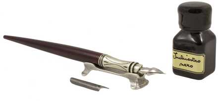 Kalligrafeerset Calabria met Kroontjespen en Inkt