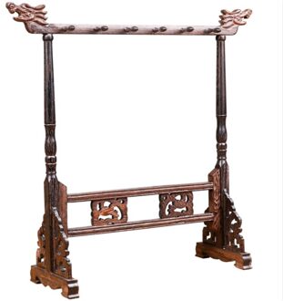 Kalligrafie Pen Houder Duurzaam Massief Houten Pen Houder Kalligrafieborstel Rack Traditionele Schilderen Schrijven Borstel Houder 12 Hangers