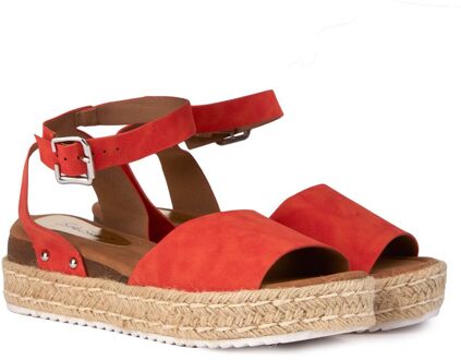 Kally Espadrille Sandalen Oranje