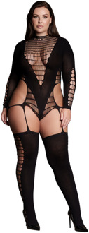 Kalyke XXIII - Bodystocking met Turtleneck - Plus Size