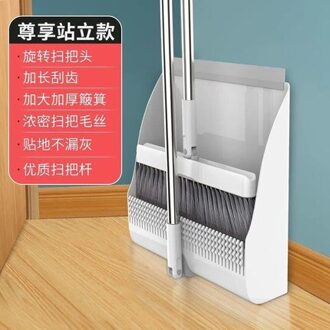 Kam Roterende Bezem Stoffer Combinatie Huishouden Vloer Vegen Non Stick Haar Zacht Haar Bezem Bezem Handvat Stoffer Set stijl 7