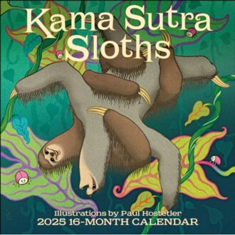 Kama Sutra Sloths Square Wall Calendar 2025 - Media, Gladstone