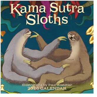Kama Sutra Sloths Square Wall Sunday Sta - Gladstone