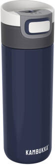 Kambukka Thermosbeker/koffiebeker - 500 Ml - Lekvrij - 9 Uur Warm - Kambukka Thermosfles - Etna Denim Blue Blauw