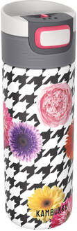 Kambukka Thermosbeker/koffiebeker - 500 Ml - Lekvrij - 9 Uur Warm - Kambukka Thermosfles - Etna Floral Patchwork Multikleur