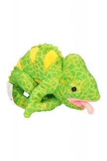 Kameleon knuffeldier 19 cm Multi