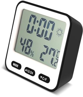 Kamer Lcd Timer Multifunctionele Digitale Wekker Withtemperature En Vochtigheid Elektronische Digitale Thermometer Klokken Hygrometer