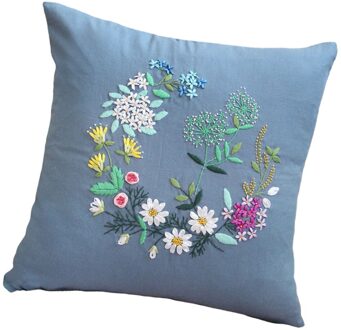 Kamille Lint Borduurpakketten Kussensloop Borduurwerk Kit Diy 17x17in