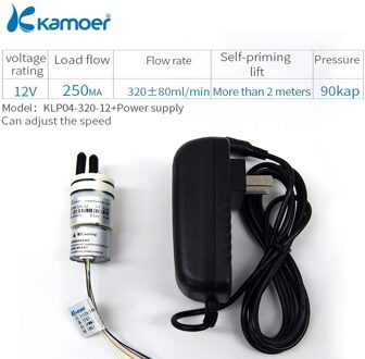 Kamoer KLP04 Waterpomp Verstelbare Membraanpomp 12V Dc Waterpomp, 24V, Pmw Control Ondersteuning, borstelloze Motor, Anti Noise Supp 320-12-Power supply