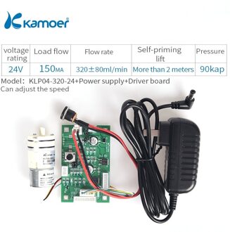 Kamoer KLP04 Waterpomp Verstelbare Membraanpomp 12V Dc Waterpomp, 24V, Pmw Control Ondersteuning, borstelloze Motor, Anti Noise Supp KLP04-320-24 -reeks