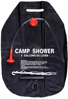 Kampeer buiten douche / reisdouche 20 liter - Campingdouches Zwart