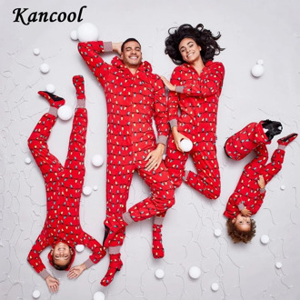 KANCOOL Christmas Family Matching Pajamas Winter Santa Claus Elk Print Casual Ugly Sweater Xmas Gift Mommy and Me Hoodies Outfit