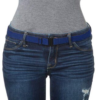 KANCOOLD Verstelbare Stretch Taille Riem No Show Platte Gesp Antislip Eenvoudige Elastische Riemen Band Voor Vrouwen Broek Kleding tailleband BU