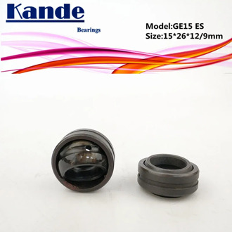 Kande Bearings GE15ES Radial spherical plain bearings (bulk eye bearings) 4pcs GE15 ES 15*26*12(9)mm GE15