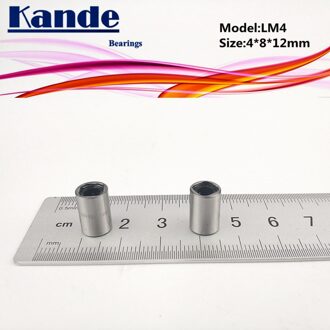 Kande Lagers LM4UU 10 Pcs LM4UU Lineaire Lager 4X8X12 Mm LM4 Uu Lineaire Lager LM4