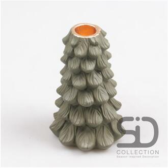 Kandelaar everlands kunstkerstboom 10x10xx15 olijfgroen