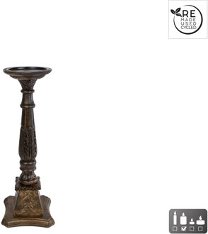 Kandelaar "Kathedraal" zwart hout H44cm