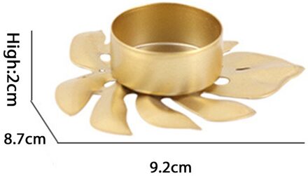 Kandelaars Home Decor Kaarshouder Turtle Leaf Kaars Jar Wedding Party Home Decoratie Accessoires Kandelaar 05