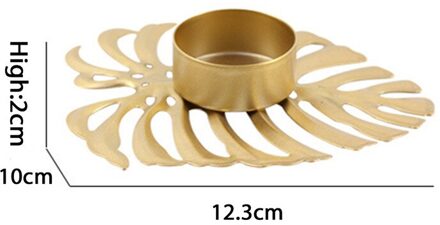 Kandelaars Home Decor Kaarshouder Turtle Leaf Kaars Jar Wedding Party Home Decoratie Accessoires Kandelaar 06