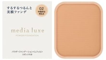 KANEBO Media Luxe Powder Foundation 02 Intermediate Brightness - 9g Refill